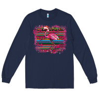 Navy Flamingo Christmas Long Sleeve Tee - Bettercallsaul