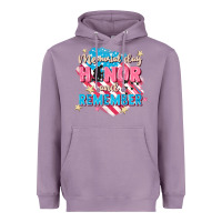 Lavender Memorial Day honor and remember Heavyweight Hoodie - FaDigitalArtStudio