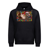 Black festive farmyard gathering Urban Hoodie - CowhideDigitalArt