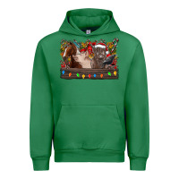 Emerald festive farmyard gathering Urban Hoodie - CowhideDigitalArt
