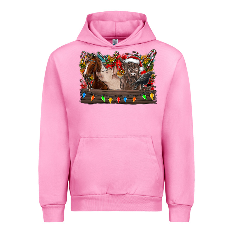 Festive Farmyard Gathering Urban Hoodie by CowhideDigitalArt | Teevron