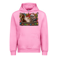Fuchsia Pink festive farmyard gathering Urban Hoodie - CowhideDigitalArt