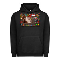 Pigment Black festive farmyard gathering Urban Hoodie - CowhideDigitalArt