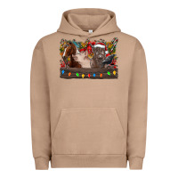 Pigment Burro festive farmyard gathering Urban Hoodie - CowhideDigitalArt