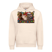 Sandshell festive farmyard gathering Urban Hoodie - CowhideDigitalArt