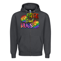 Smoke Free dad hugs Zipper Hoodie - CowGirlArtShop