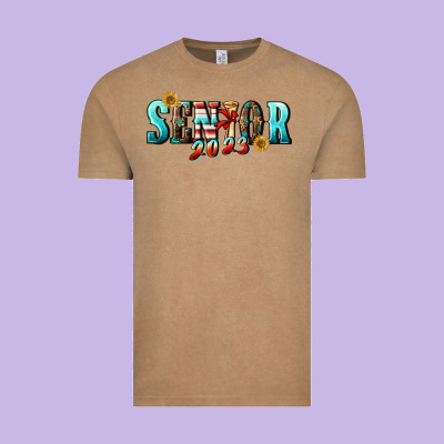 Senior 2023 Vintage Tee Designed By Bundleandbundleshop