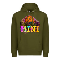 Army Green basketball mini Premium Hoodie - OliviaCreatesArt