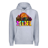 Heather Grey basketball mini Premium Hoodie - OliviaCreatesArt