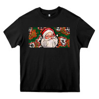 Black christmas with santa Heavy Core Tee - AdoDesignShop