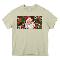 Mossy christmas with santa Heavy Core Tee - AdoDesignShop