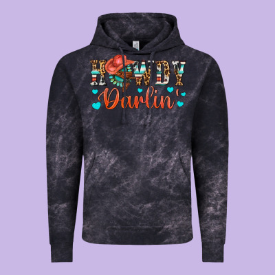 Western Howdy Darlin Vintage Hoodie Designed By Bundleandbundleshop