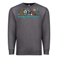 Charcoal Heather e=mc2 energy milk coffee bbs Premium Sweatshirt - BundleAndBundleShop