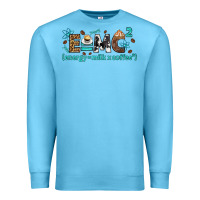 Ocean Blue e=mc2 energy milk coffee bbs Premium Sweatshirt - BundleAndBundleShop