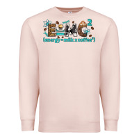 Pale Pink e=mc2 energy milk coffee bbs Premium Sweatshirt - BundleAndBundleShop