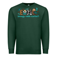 Sports Green e=mc2 energy milk coffee bbs Premium Sweatshirt - BundleAndBundleShop