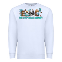 White e=mc2 energy milk coffee bbs Premium Sweatshirt - BundleAndBundleShop