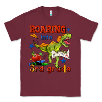 Burgundy roaring into 3rd grade Classic Tee - BundleAndBundleShop