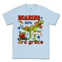 Dusty Blue roaring into 3rd grade Classic Tee - BundleAndBundleShop