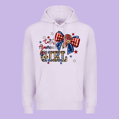 Cute American Girl Premium Hoodie Designed By Jahusdesignshop