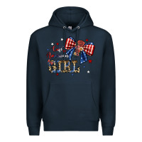 Navy cute american girl Premium Hoodie - JahusDesignShop