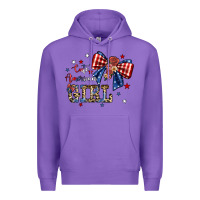 Purple cute american girl Premium Hoodie - JahusDesignShop