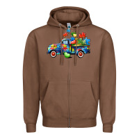 Autism Truck Zipper Hoodie | Teevron
