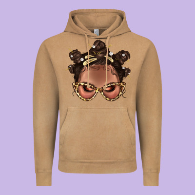 Afro Bantu Knots Hairstyles Messy Bun With Clasp Bbs  2 Vintage Hoodie Designed By Bundleandbundleshop
