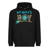 Black Mama's boy Mother's Day Heavyweight Hoodie - FaDigitalArtStudio