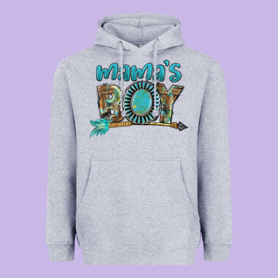 Mama's Boy Mother's Day Heavyweight Hoodie Designed By Fadigitalartstudio