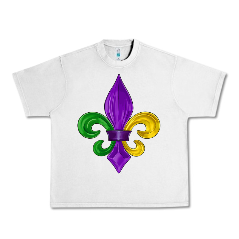 Mardi Gras Fleur De Lis Urban Heavy Tee by LillyAllenDesigns | Teevron