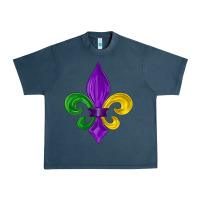 Midnight Navy mardi gras fleur de lis Urban Heavy Tee - LillyAllenDesigns