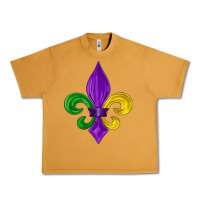 Peanut Butter mardi gras fleur de lis Urban Heavy Tee - LillyAllenDesigns