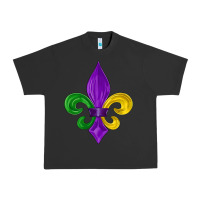 Pigment Black mardi gras fleur de lis Urban Heavy Tee - LillyAllenDesigns