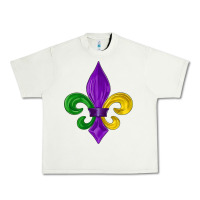 Pistachio mardi gras fleur de lis Urban Heavy Tee - LillyAllenDesigns