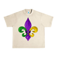 Sandshell mardi gras fleur de lis Urban Heavy Tee - LillyAllenDesigns