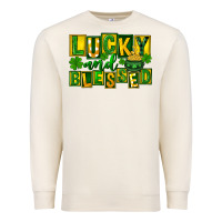 Sandshell Lucky and blessed St. Patricks Day Premium Sweatshirt - FaDigitalArtStudio