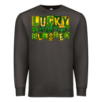 Smoke Lucky and blessed St. Patricks Day Premium Sweatshirt - FaDigitalArtStudio