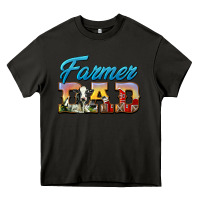 Asphalt Western Farmer Dad Heavy Core Tee - LillyAllenDesigns