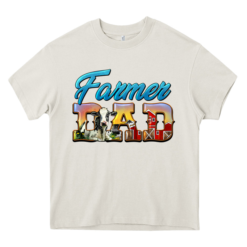 Western Farmer Dad Heavy Core Tee by LillyAllenDesigns | Teevron