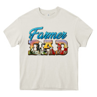 Cream Western Farmer Dad Heavy Core Tee - LillyAllenDesigns