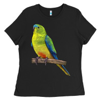 Black Neophema Parrot Ladies Tee - LillyAllenDesigns