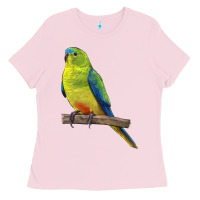 Bubblegum Pink Neophema Parrot Ladies Tee - LillyAllenDesigns