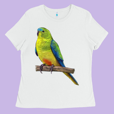 Neophema Parrot Ladies Tee Designed By Lillyallendesigns