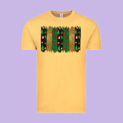 Christmas Brush Stoke Vintage Tee Designed By Jahusdesignshop