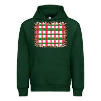Forest Green Christmas Pattern Urban Hoodie - CowhideDigitalArt