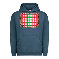 Pigment Midnight Navy Christmas Pattern Urban Hoodie - CowhideDigitalArt