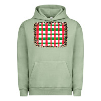 Pigment Oil Green Christmas Pattern Urban Hoodie - CowhideDigitalArt