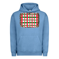 Pigment Pebble Blue Christmas Pattern Urban Hoodie - CowhideDigitalArt