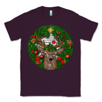 Plum deer christmas Classic Tee - BundleAndBundleShop